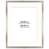 Ramka srebrna HEN PASS S z passe-partout – rozmiar 40x50 cm (okienko 30x40 cm)