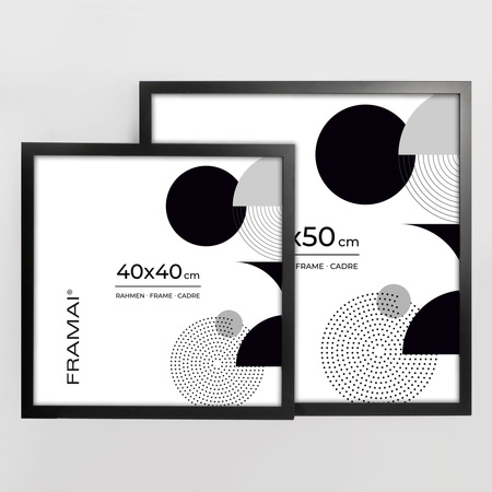 Ramka czarna HEN 2 40x40 cm