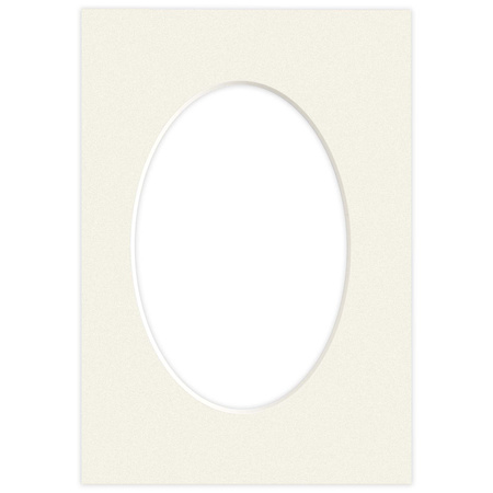 Passe partout 15x21 (10x15) OWAL BEŻOWE OYSTER - LUCA Q5210