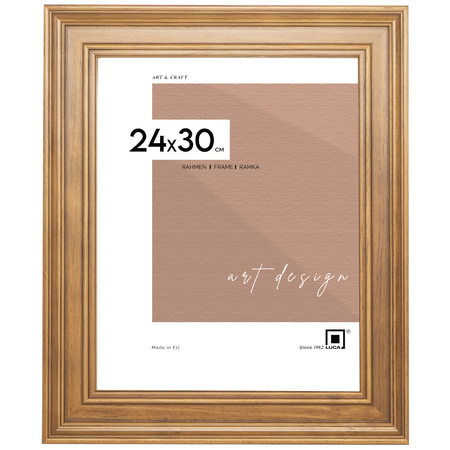 Ramka drewniana DRZ R 3 z Passe Partout - 24x30 cm (15x21cm)