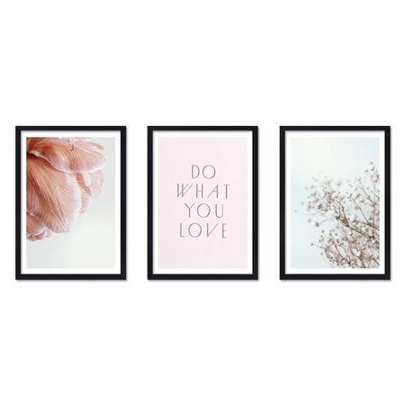 Zestaw czarnych ramek na 3 zdjęcia PINIA 2 GF0025