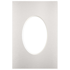 Passe partout 10x15 (6x9) OWAL SREBRNE SILVER - LUCA Q5902