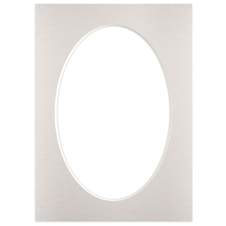 Passe partout 13x18 (10x15) OWAL SREBRNE SILVER - LUCA Q5902