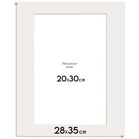 Passe partout 28x35 (20x30) LUCA Q5105 MILK - MLECZNY