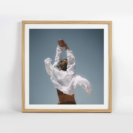 Ramka na zdjęcia 50x50 cm w dębowym kolorze FDM 02 kwadratowa