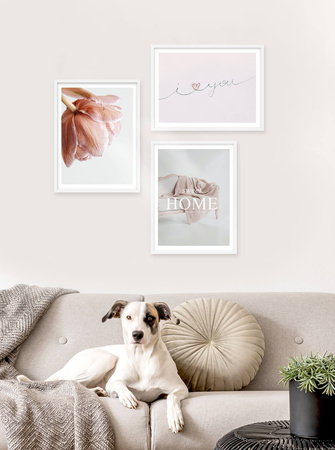 Zestaw białych ramek na 3 zdjęć PINIA 1 GF0013