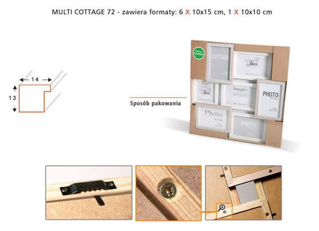 Multirama MULTI COTTAGE 72 ramka na 7 zdjęć
