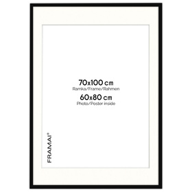 Ramka HEN PASS 2 z passe-partout – rozmiar 70x100 cm (okienko 60x80 cm)