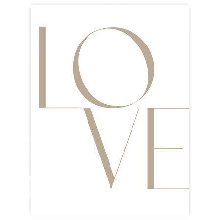 Zestaw plakatów Golden Love w naturalnych ramkach z litego drewna