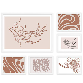 Zestaw białych ramek na 6 zdjęć PINIA 1 GF0002