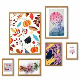 Zestaw brązowych ramek na 6 zdjęć PRESTO 3 GF0010