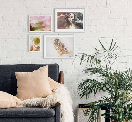 Zestaw białych ramek na 4 zdjęć HIT 01 GF0008