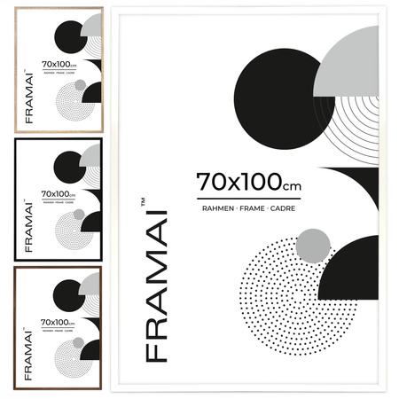 Biała ramka HEN 1 70x100 cm