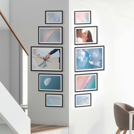 Zestaw czarnych ramek na 10 zdjęć PINIA 2 GF0040