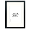 Ramka czarna HEN PASS 2 z passe-partout – rozmiar 21x29,7 cm (okienko 15x21 cm)