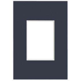 Passe partout  9x13 (5x7) GRANATOWE NAVY - LUCA Q5403