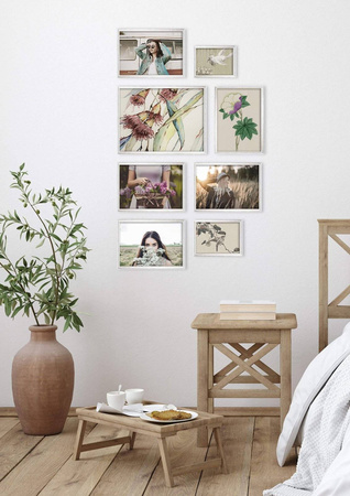 Zestaw srebrnych ramek na 8 zdjęć HIT 1 S GF0009