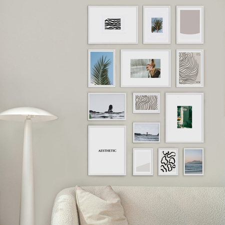 Zestaw białych ramek na 14 zdjęć HIT 01 GF0001