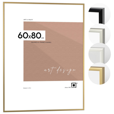 Ramka aluminiowa złota ROYALL 60x80 cm