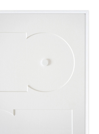 Ramka na 2 płyty CD w kolorze białym. Ramka aluminiowa o rozmiarze 30x40 cm