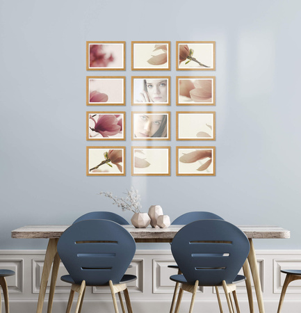 Zestaw naturanych ramek na 12 zdjęć PINIA 00 GF0018