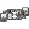 Zestaw czarnych ramek na 11 zdjęć PINIA 2 GF0005
