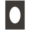 Passe partout 10x15 (6x9) OWAL CZARNE BLACK LUCA Q5801