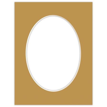 Passe partout 18x24 (13x18) OWAL BRĄZOWE CARMEL - LUCA Q5601