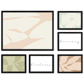 Zestaw czarnych ramek na 6 zdjęć PRESTO 2 GF0002