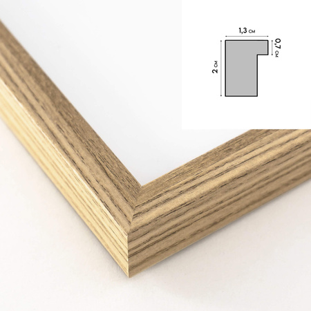 Ramka FDM 02 kolor dębowy 40x60 cm