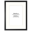 Ramka czarna HEN PASS 2 z passe-partout – rozmiar 30x40 cm (okienko 21x30 cm)