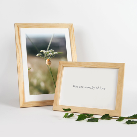 Pakiet ramek z drewna 3 szt. RAW 15x21 cm