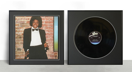 Ramka na okładkę płyty winylowej. Ramka aluminiowa o rozmiarze 40x40 cm