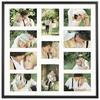 Foto Galeria 50x50 cm - ramka z passe partout na 11 zdjęć 10x15 cm i 10x10 cm kolor czarny