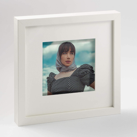 Ramka przestrzenna EXPO 3D Biała 40x40 cm (30x30cm)