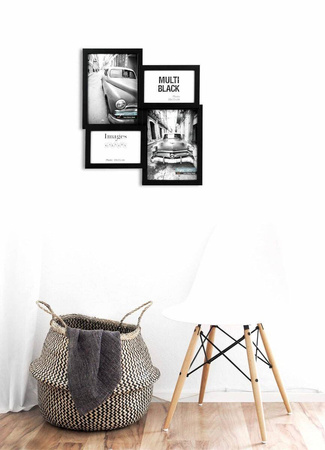 Multirama MULTI BLACK 44 ramka na 4 zdjęcia