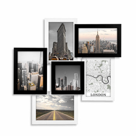 Multirama MULTI BLACK AND WHITE 61 ramka na 6 zdjęć