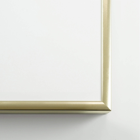 Ramka aluminiowa złota błyszcząca QAL 50x70 cm