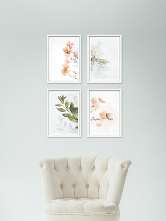 Zestaw białych ramek na 4 zdjęcia PINIA 1 GF0016