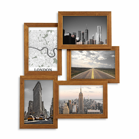 Multirama MULTI BROWN 44 ramka na 4 zdjęcia