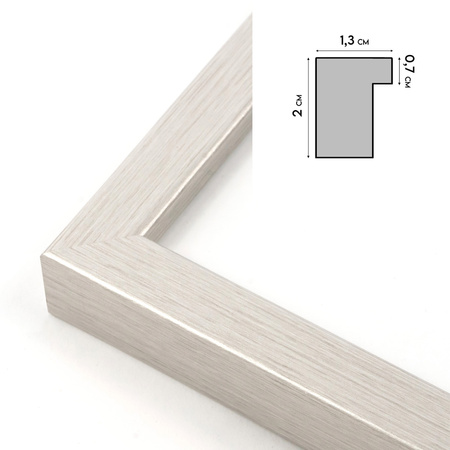Ramka Srebrna LUX S 40x60 cm