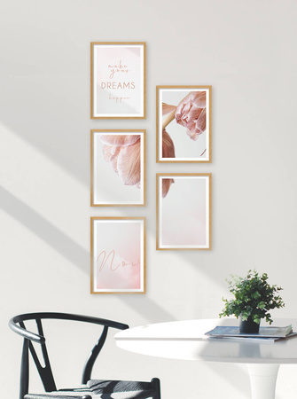 Zestaw naturanych ramek na 5 zdjęć PINIA 00 GF0014