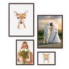 Zestaw brązowych ramek na 4 zdjęć PINIA 4 GF0008