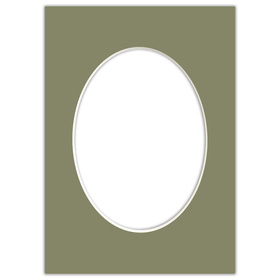 Passe partout 21x30 (15x21) OWAL ZIELONE EVERGREEN - LUCA Q5504