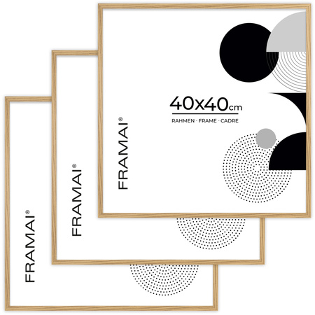 Ramka na zdjęcia 40x40 cm w dębowym kolorze FDM 02 kwadratowa