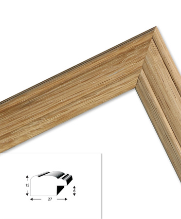 Ramka drewniana DRL F 0 10x15 cm