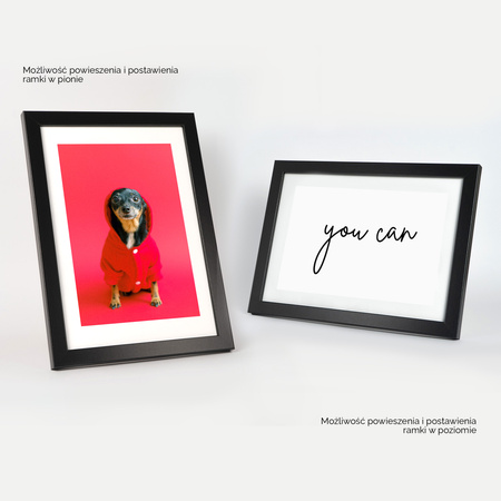 Pakiet 5 szt. czarnych ramek HEN 2 21x29,7 cm