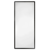 Lustro w ramie drewnianej czarny mat wiszące LUCA LU-878