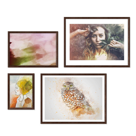 Zestaw brązowych ramek na 4 zdjęć HIT 4 GF0008