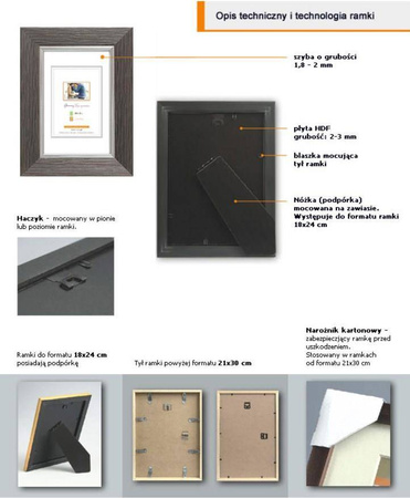 Ramka z tworzywa MIX E 5 30x40 cm